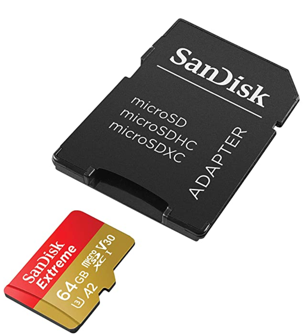 SanDisk 64GB Extreme microSDXC with Adaptor - Premium Micro SD Card from Sandisk - Just $21! Shop now at Eagleview Drones
