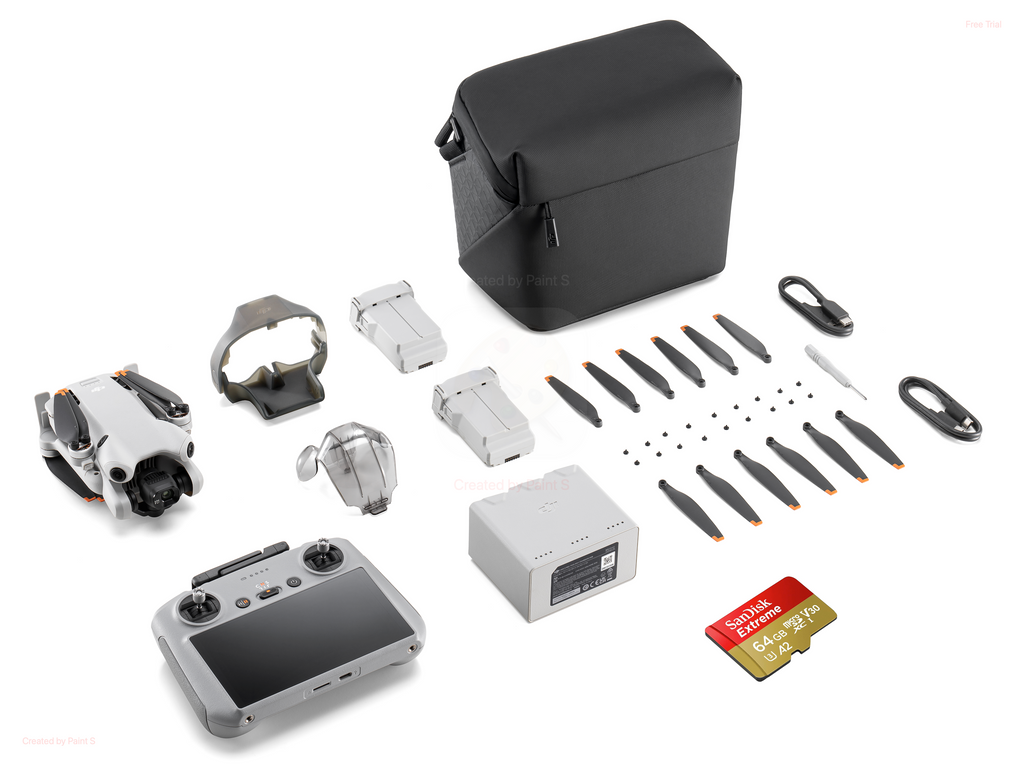 DJI Mini 4 Pro Fly More Combo Plus (DJI RC 2) + Free Micro SD Card