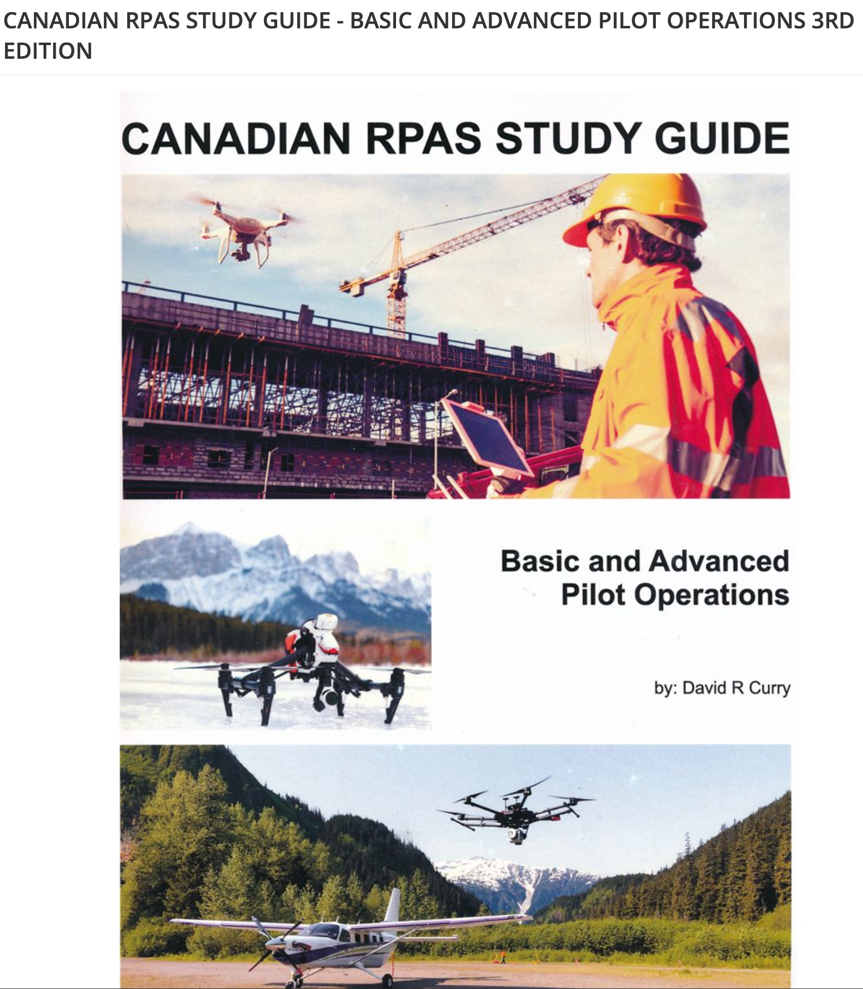 Guide d'étude canadien sur les RPAS - deuxième édition